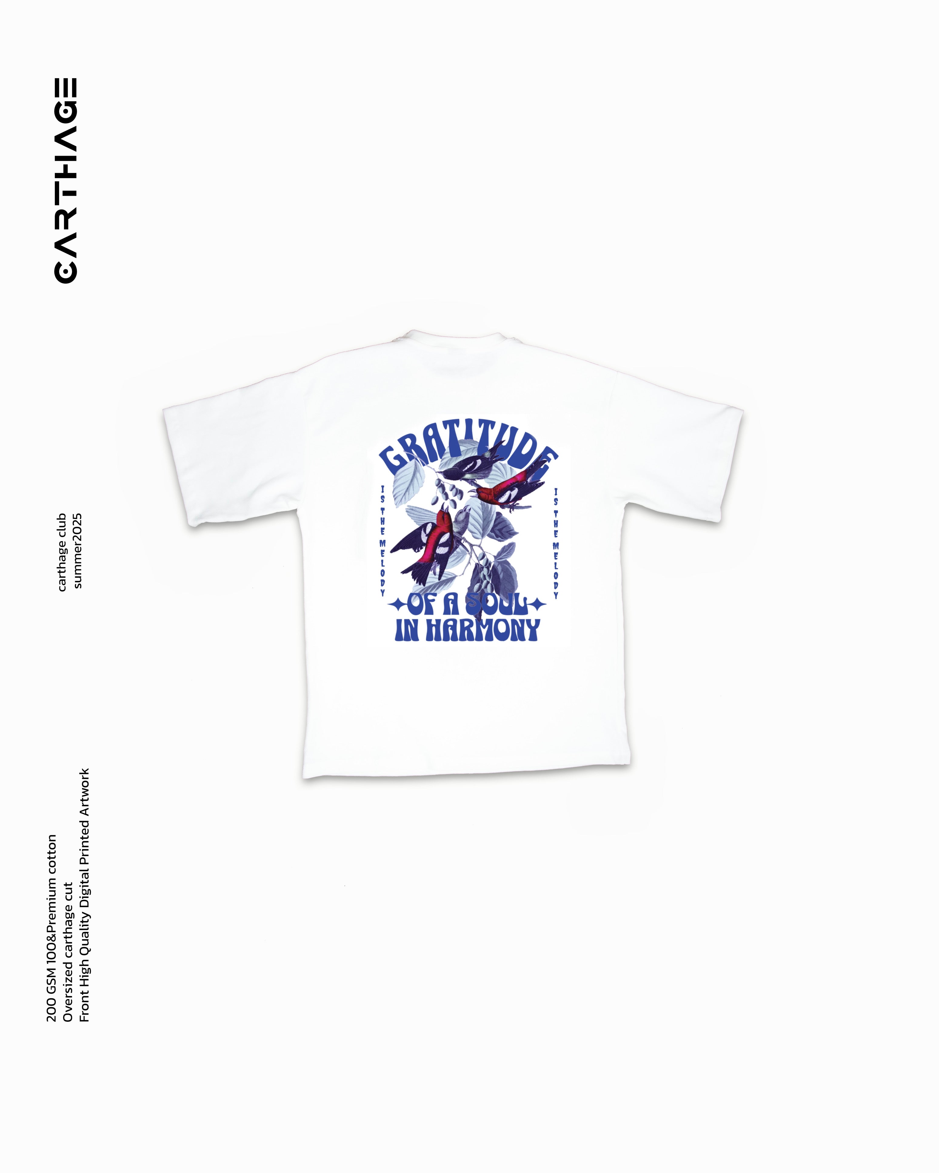 Blue tropical t-shirt