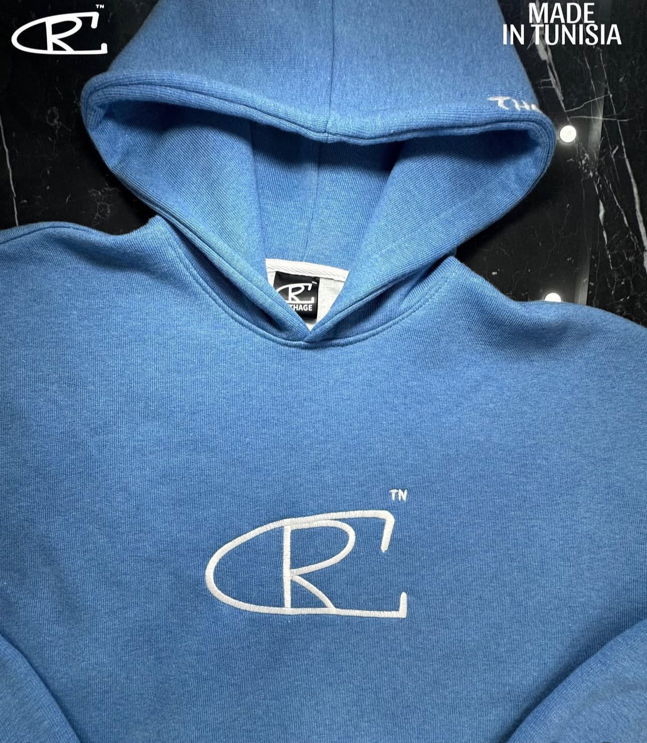 Blue Carthage hoodie